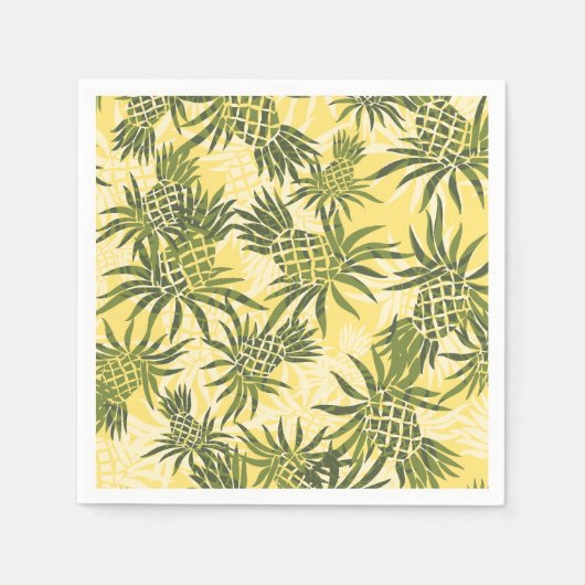 Pineapple Camo Hawaiian Tropisch Servet (Voorkant)