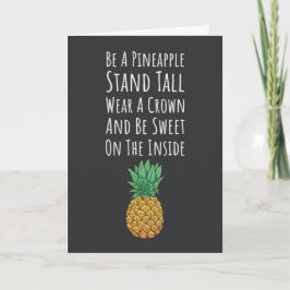 Pineapple Cards Exotic Fruit Tropical Fruity Kaart