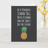 Pineapple Cards Exotic Fruit Tropical Fruity Kaart (Gele Bloem)