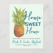 Pineapple Change of Address Briefkaart | tropisch (Voorkant)