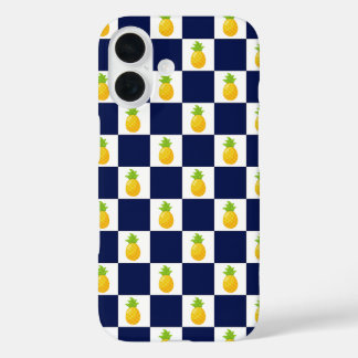Pineapple Checkered iPhone 16 hoesje