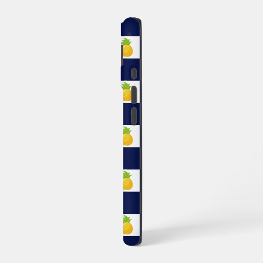 Pineapple Checkered iPhone Case iPhone 16 Hoesje (Linkerkant)