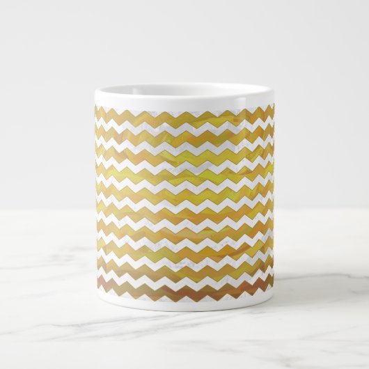 Pineapple Chevron Pattern Grote Koffiekop (Voorkant)