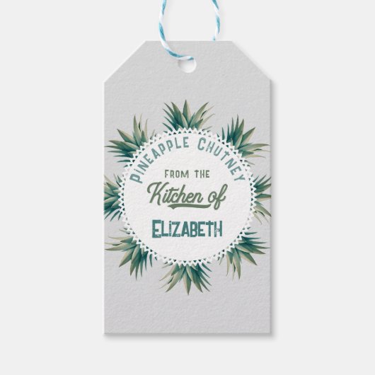 Pineapple Chutney Cadeaulabel (Voorkant)