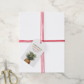 Pineapple chutney zelfgemaakte conserven cadeaulabel (Met Touw)