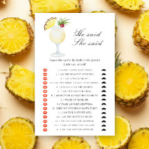 Pineapple Cocktail Hij zei dat zij zei bruidsfeest