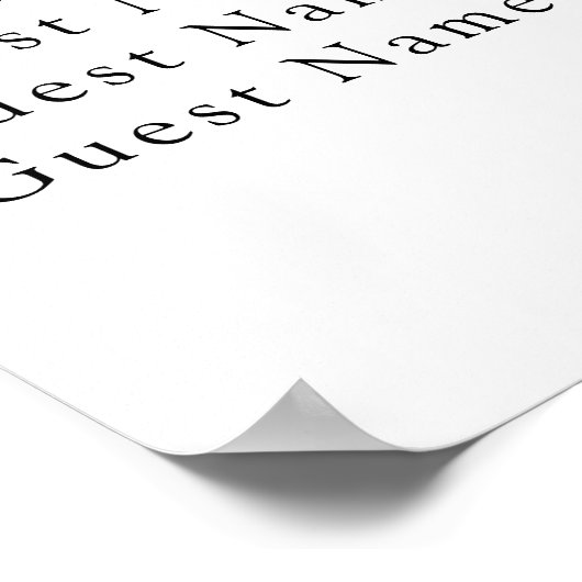 Pineapple Cocktail Wedding seating chart Poster (Hoek)