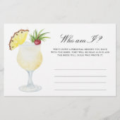 Pineapple Cocktail - Wie ben ik bruidsfeest spel Briefpapier (Voorkant)