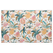 PINEAPPLE DANCE Pink Pineappel Waterverf Stof (Fat Quarter)