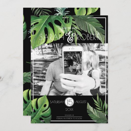 Pineapple Delight Foto Save The Date (Voorkant / Achterkant)