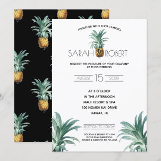 Pineapple Delight Wedding Kaart