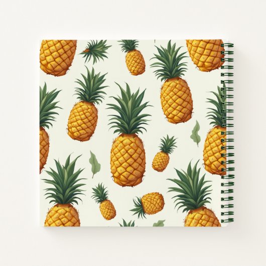 Pineapple design schrijfblok notitieboek (Achterkant)