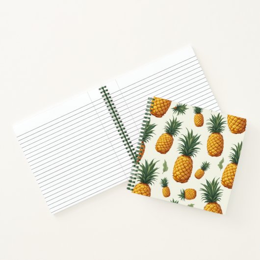 Pineapple design schrijfblok notitieboek (Binnen)