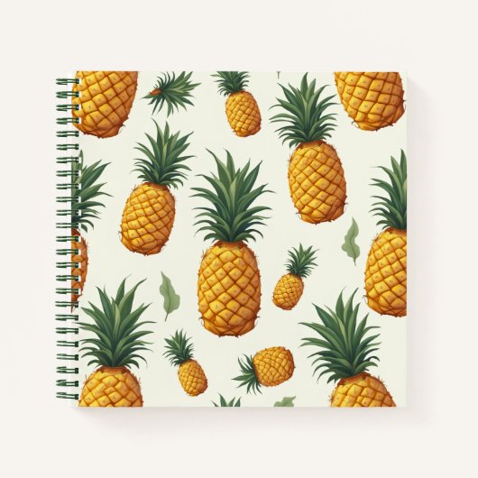Pineapple design schrijfblok notitieboek (Voorkant)