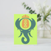 Pineapple Elephant Briefkaart (Staand voorkant)