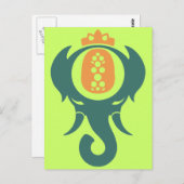 Pineapple Elephant Briefkaart (Voorkant / Achterkant)