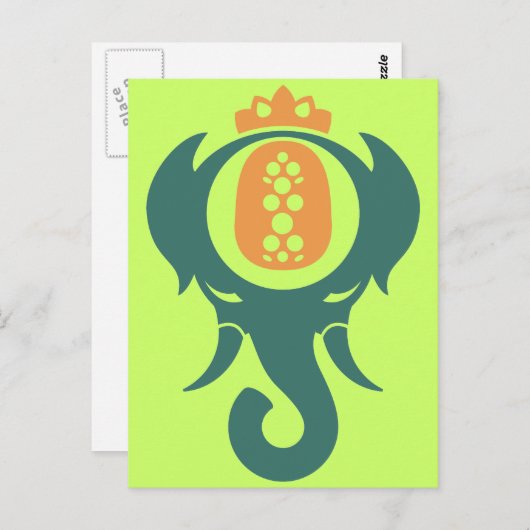 Pineapple Elephant Briefkaart (Voorkant / Achterkant)