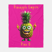 Pineapple Empire Fleece Deken (Voorkant)