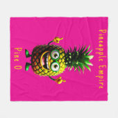 Pineapple Empire Fleece Deken (Voorkant (Horizontaal))