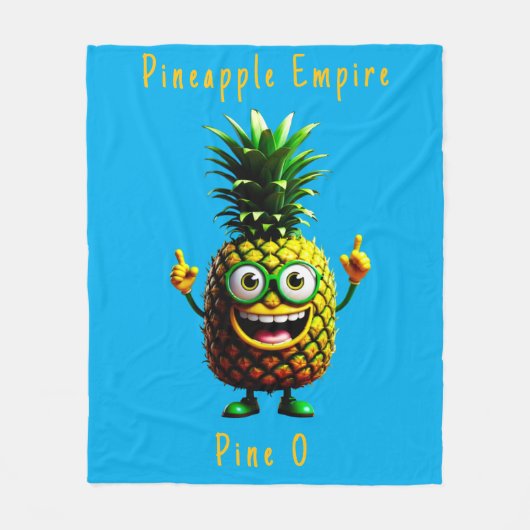 Pineapple Empire Fleece Deken (Voorkant)