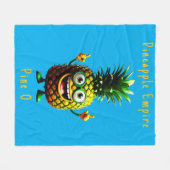 Pineapple Empire Fleece Deken (Voorkant (Horizontaal))