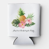 Pineapple en Hibiscus Zomer Bruidsfeest Borrel Blikjeskoeler (Voorkant)