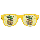Pineapple Eyes Funny Food Shades Retro Zonnebril (Voorkant)