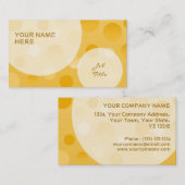 Pineapple Fizz-sjabloonbubbles voor visitekaartjes (Voorkant / Achterkant)