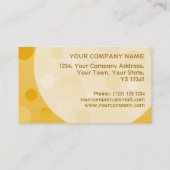 Pineapple Fizz-sjabloonbubbles voor visitekaartjes (Achterkant)