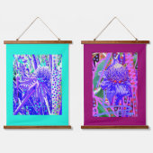 Pineapple Flowers aan het woord DUO Hangend Wandkleed (Dubbel)