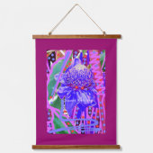 Pineapple Flowers aan het woord DUO Hangend Wandkleed (Voorkant 2)