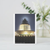 Pineapple Fountain Charleston SC Briefkaart (Staand voorkant)