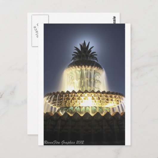 Pineapple Fountain Charleston SC Briefkaart (Voorkant / Achterkant)