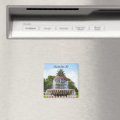 Pineapple Fountain in Charleston, SC Magneet (Insitu (Vaatwasser))