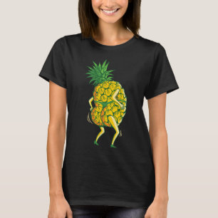 Pineapple Funny Dancing Design Aloha Beaches Hawaï T-shirt