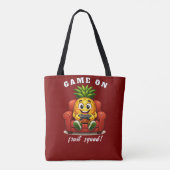 pineapple gamer tote bag (Achterkant)