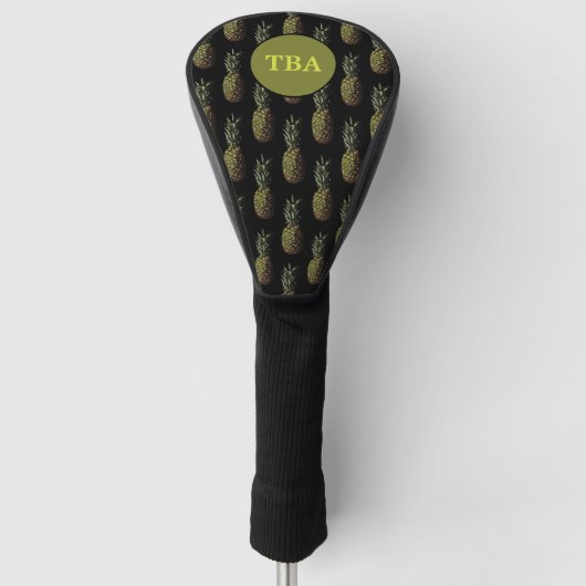 Pineapple Golf Head Hoesje Golfheadcover (Voorkant)