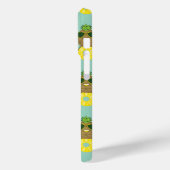 Pineapple Guy rolt op een ananasring Case-Mate iPhone Case (Achterkant / Links)