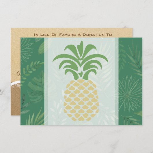 Pineapple Hartelijk Dank Kaarten (Voorkant / Achterkant)