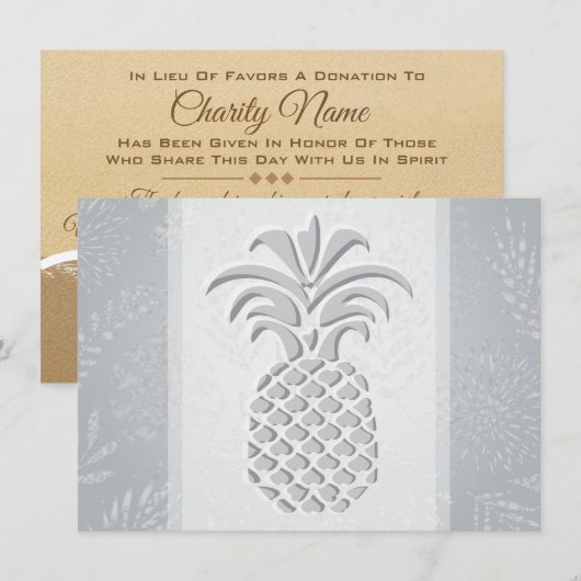 Pineapple Hartelijk Dank Kaarten (Voorkant / Achterkant)