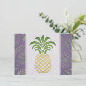 Pineapple Harten Bedankkaarten Bedankkaart (Staand voorkant)