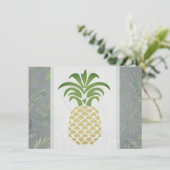 Pineapple Harten Bedankkaarten Bedankkaart (Staand voorkant)