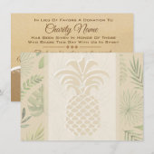 Pineapple Harten Dankkaartjes Bedankkaart (Voorkant / Achterkant)