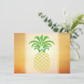 Pineapple Hartjes Bedankkaartjes Bedankkaart (Staand voorkant)