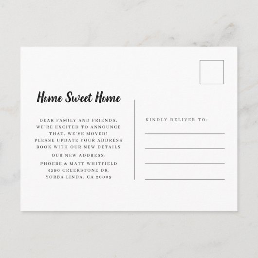 Pineapple Home Sweet Home Bewegende aankondiging (Achterkant)