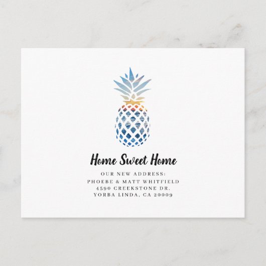 Pineapple Home Sweet Home Bewegende aankondiging (Voorkant)