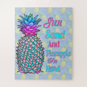 Pineapple In Hand Beach Legpuzzel
