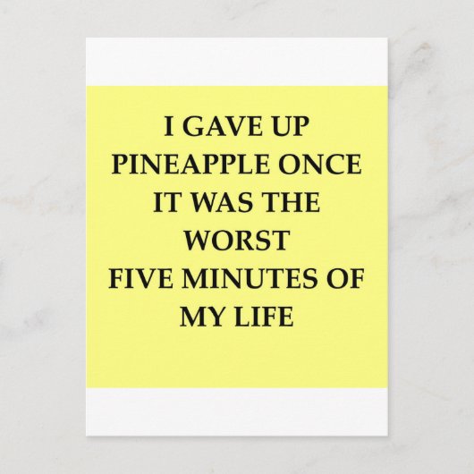 PINEAPPLE.jpg Briefkaart (Voorkant)