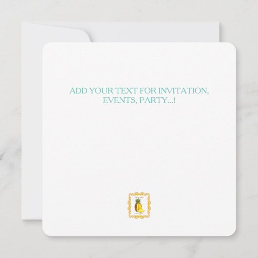 PINEAPPLE ~ Kaart (Achterkant)