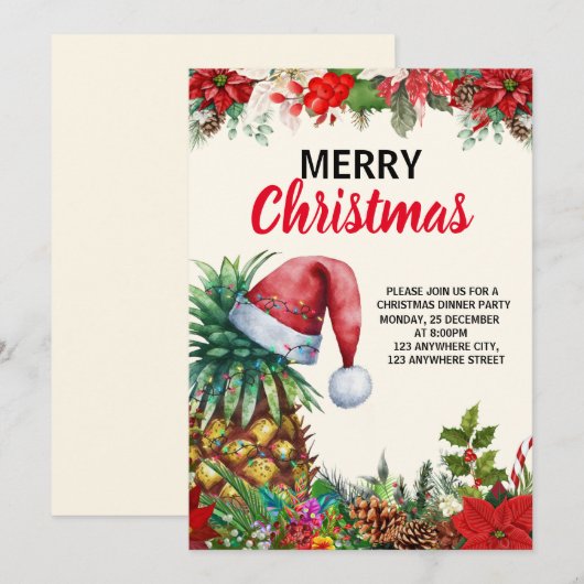 Pineapple Kerstfeest, Tropisch Kerstfeest (Voorkant / Achterkant)